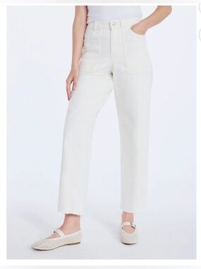 Free Assembly Women's Cropped Carpenter Barrel Jeans 10